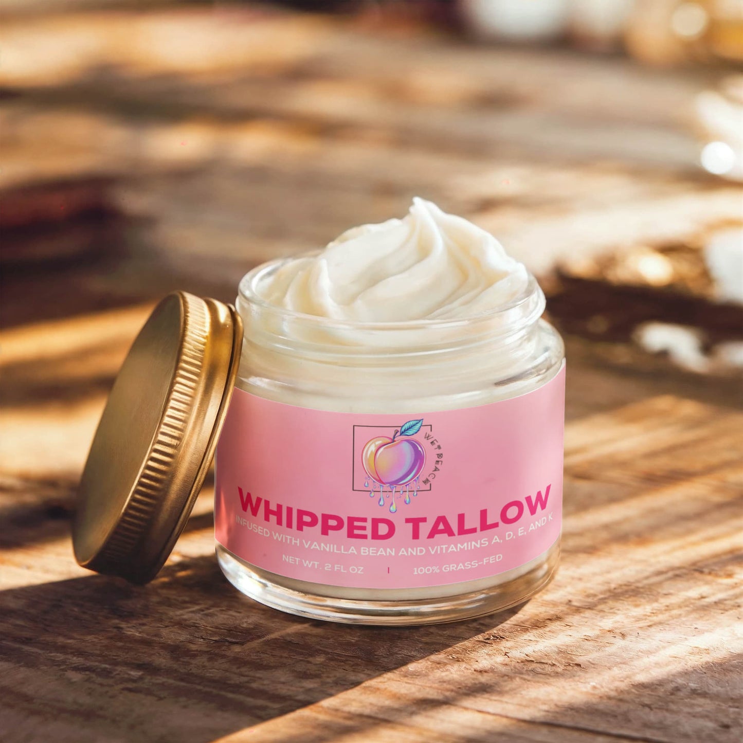 Whipped Grass-Fed Tallow Balm with Vanilla Bean