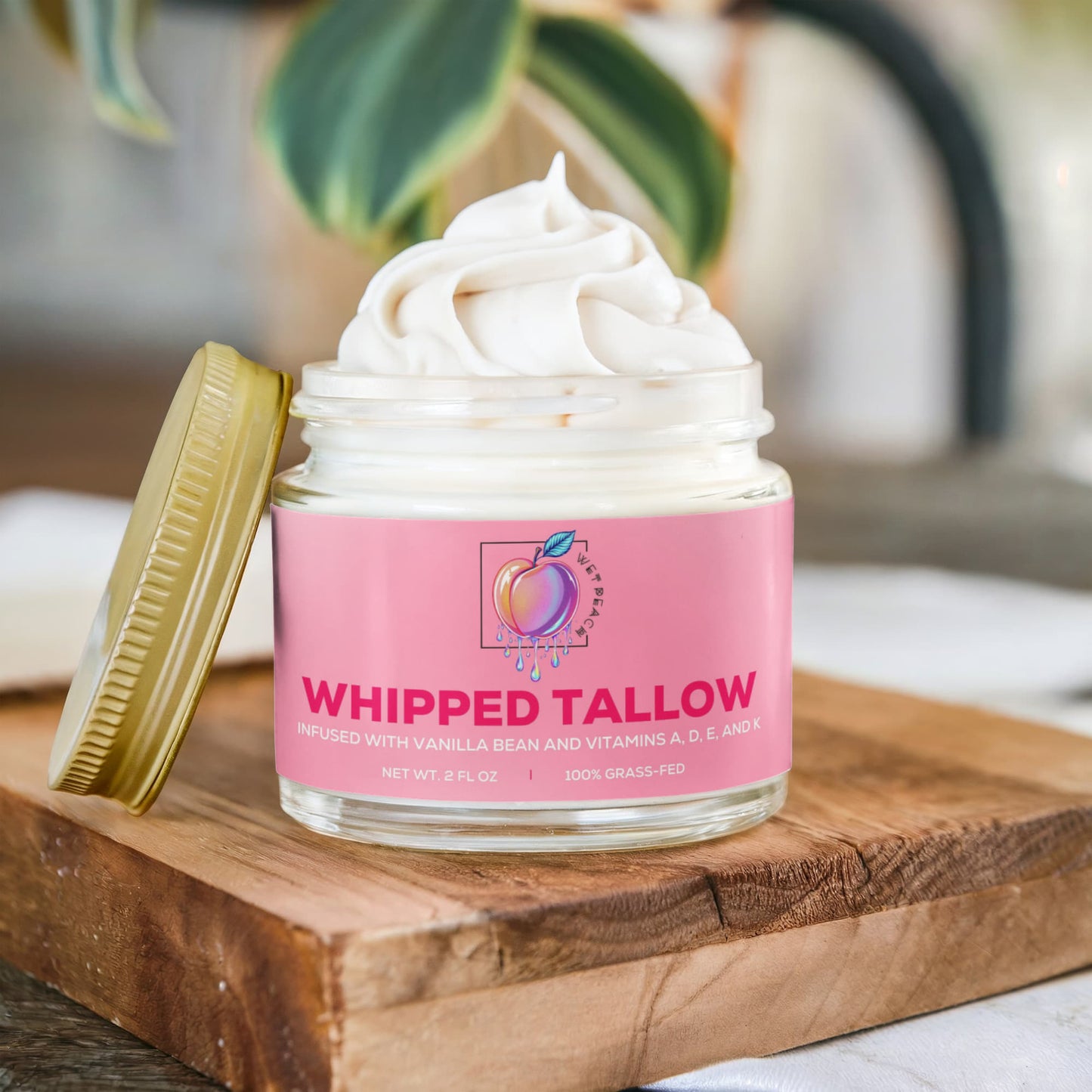 Whipped Grass-Fed Tallow Balm with Vanilla Bean